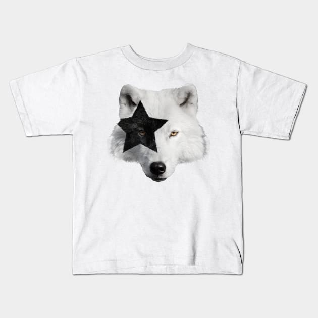 Kiss of a Wolf Kids T-Shirt by astronaut